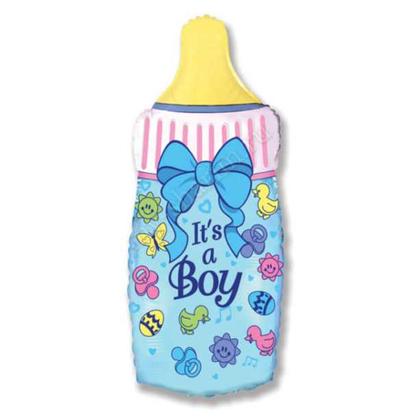 Фигура, Бутылочка для мальчика, Голубой, 79 см